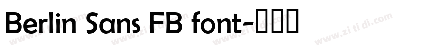 Berlin Sans FB font字体转换